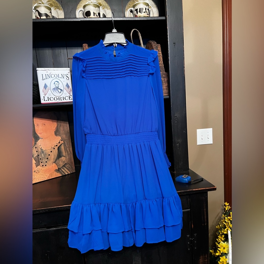 CeCe blue dress large